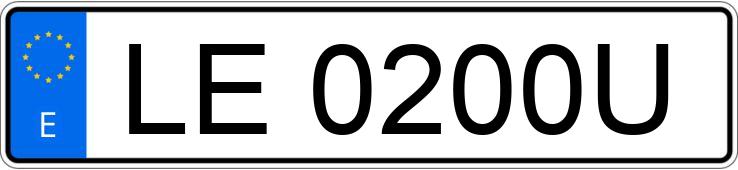 Numer rejestracyjny LE0200U posiada RENAULT 19