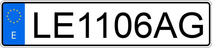 Numer rejestracyjny LE1106AG posiada OPEL VECTRA