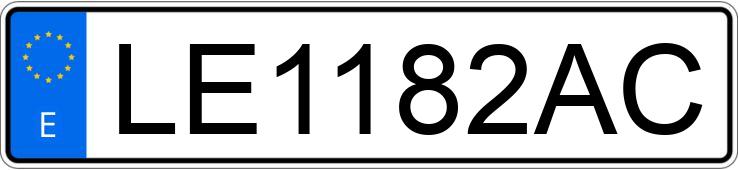 Numer rejestracyjny LE1182AC posiada PORSCHE 911