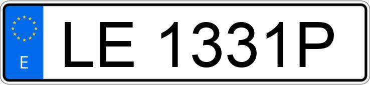 Numer rejestracyjny LE1331P posiada BMW SERIE 3