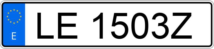 Numer rejestracyjny LE1503Z posiada AUDI 80