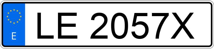 Numer rejestracyjny LE2057X posiada TOYOTA CELICA