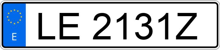 Numer rejestracyjny LE2131Z posiada PEUGEOT 405