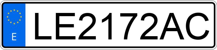 Numer rejestracyjny LE2172AC posiada PEUGEOT BOXER