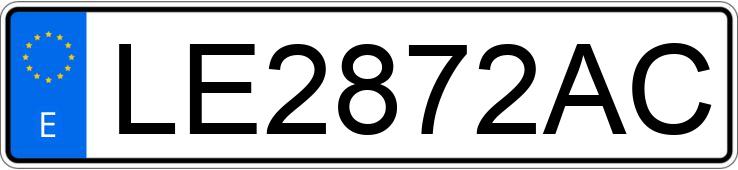 Numer rejestracyjny LE2872AC posiada AUDI 100