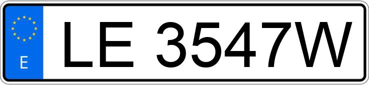 Numer rejestracyjny LE3547W posiada OPEL FRONTERA