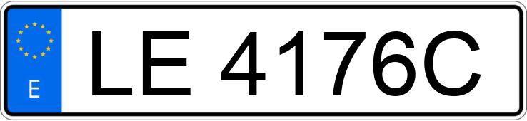 Numer rejestracyjny LE4176C posiada FORD T