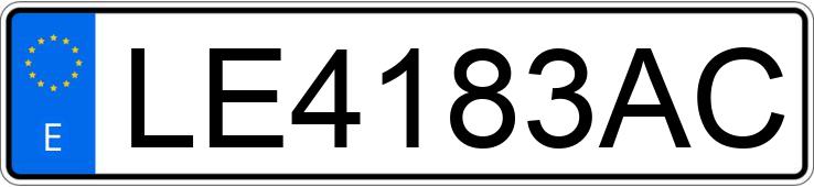 Il numero di registrazione LE4183AC ha VOLKSWAGEN POLO