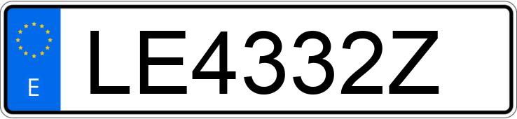 Numer rejestracyjny LE4332Z posiada CITROEN AX Numer rejestracyjny LE4332Z posiada CITROEN AX