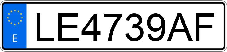 Numer rejestracyjny LE4739AF posiada TOYOTA LAND CRUISER