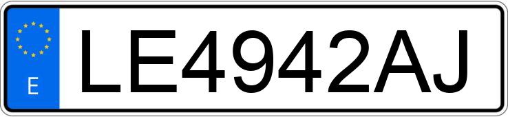 Numer rejestracyjny LE4942AJ posiada RENAULT CLIO Numer rejestracyjny LE4942AJ posiada RENAULT CLIO