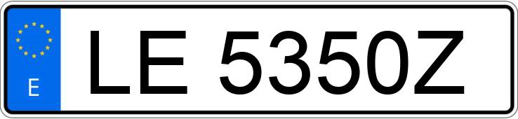 Numer rejestracyjny LE5350Z posiada ROVER 620