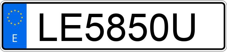 Numer rejestracyjny LE5850U posiada VOLKSWAGEN JETTA