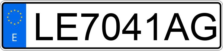 Numer rejestracyjny LE7041AG posiada VOLVO S80