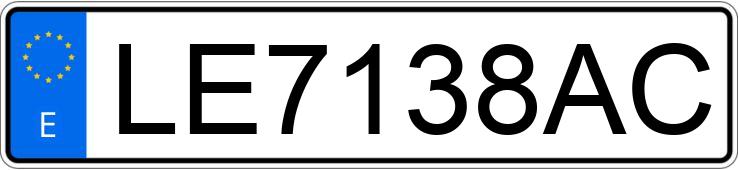 Le numéro d’enregistrement LE7138AC a BMW SERIE 3