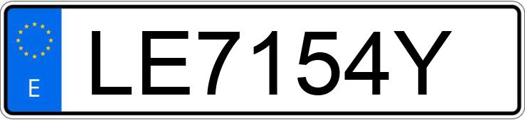 Numer rejestracyjny LE7154Y posiada BMW SERIE 3