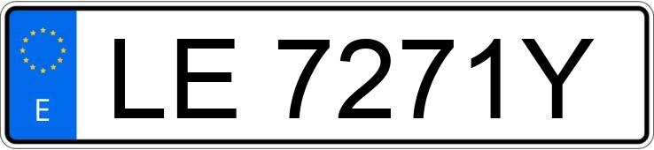 Numer rejestracyjny LE7271Y posiada LADA NIVA