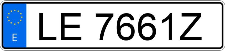 Numer rejestracyjny LE7661Z posiada SUZUKI SAMURAI