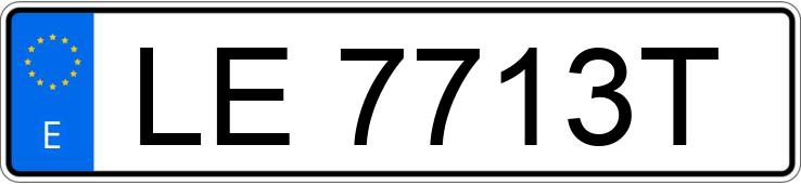 Numer rejestracyjny LE7713T posiada ALFA ROMEO 75 Numer rejestracyjny LE7713T posiada ALFA ROMEO 75