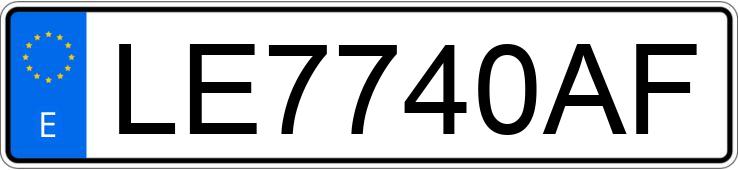 Numer rejestracyjny LE7740AF posiada TOYOTA CELICA