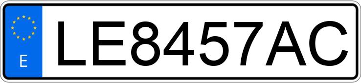 Numer rejestracyjny LE8457AC posiada RENAULT MEGANE