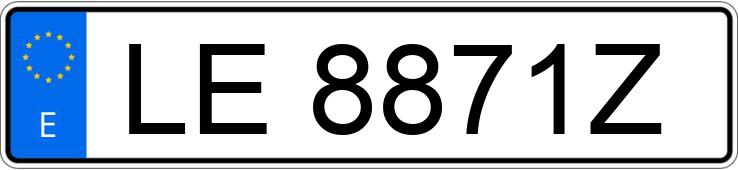 Numer rejestracyjny LE8871Z posiada RENAULT CLIO