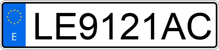 Numer rejestracyjny LE9121AC posiada PEUGEOT 306