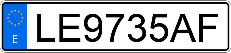 Numer rejestracyjny LE9735AF posiada VOLVO S40
