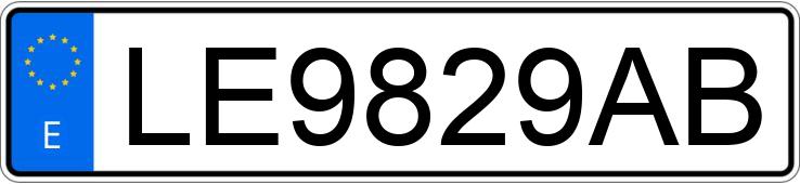 Numer rejestracyjny LE9829AB posiada RENAULT MEGANE