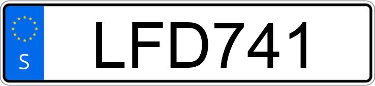 Numer rejestracyjny LFD741 posiada Volvo * 688