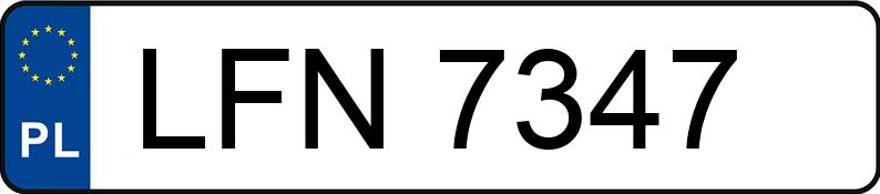 Numer rejestracyjny LFN 7347 posiada FORD ORION - LFN7347