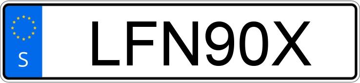 Numer rejestracyjny LFN90X posiada Volvo XC70 T6