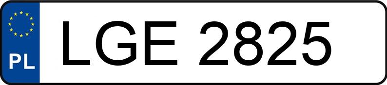 Numer rejestracyjny LGE 2825 posiada FIAT 125P - LGE2825