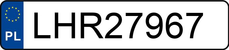 Numer rejestracyjny LHR 27967 posiada BMW 530 Diesel Kat. MR`01 E39 530 Diesel Kat. MR`01 E39 - LHR27967