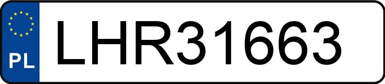 Numer rejestracyjny LHR 31663 posiada OPEL Astra III 1.8 MR`04 E4 Cosmo Aut. - LHR31663