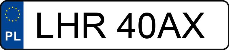 Numer rejestracyjny LHR 40AX posiada URSUS C 360 - LHR40AX
