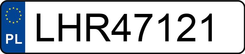 Numer rejestracyjny LHR 47121 posiada PEUGEOT 207 - LHR47121 Numer rejestracyjny LHR 47121 posiada PEUGEOT 207 - LHR47121