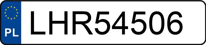 Numer rejestracyjny LHR 54506 posiada AUDI 80 1.9 TD - LHR54506