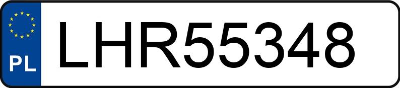 Numer rejestracyjny LHR 55348 posiada VOLKSWAGEN GOLF - LHR55348