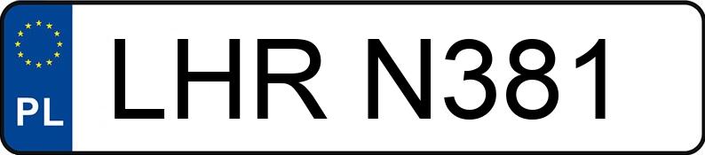 Numer rejestracyjny LHR N381 posiada SUZUKI Enduro do 250 ccm JR 50 - LHRN381