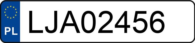 Numer rejestracyjny LJA 02456 posiada TOYOTA AURIS - LJA02456 Numer rejestracyjny LJA 02456 posiada TOYOTA AURIS - LJA02456