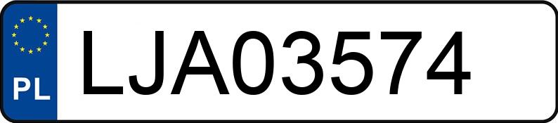 Numer rejestracyjny LJA 03574 posiada AUDI A4 - LJA03574