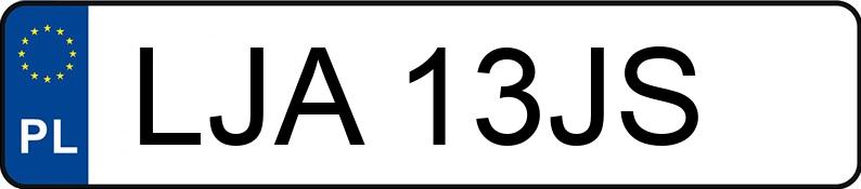 Numer rejestracyjny LJA 13JS posiada BMW 318 - LJA13JS