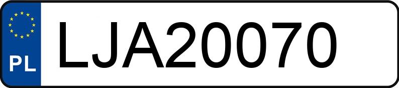 Numer rejestracyjny LJA 20070 posiada AUDI A6 - LJA20070 Numer rejestracyjny LJA 20070 posiada AUDI A6 - LJA20070