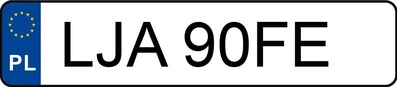 Numer rejestracyjny LJA 90FE posiada FIAT Punto 55 Kat. SX - LJA90FE