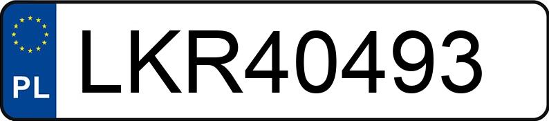 Numer rejestracyjny LKR 40493 posiada RENAULT MEGANE SCENIC - LKR40493