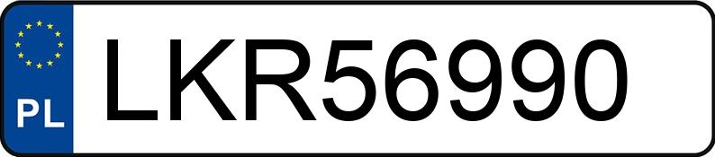 Numer rejestracyjny LKR 56990 posiada PORSCHE CAYENNE - LKR56990