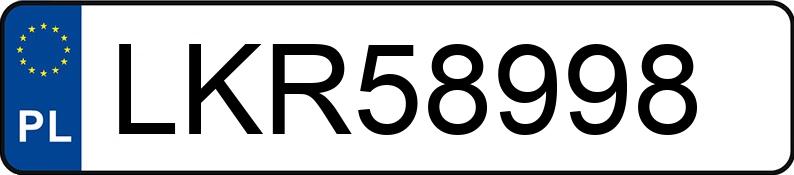 Numer rejestracyjny LKR 58998 posiada AUDI A6 - LKR58998