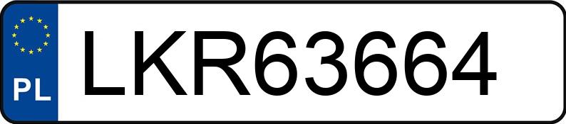 Numer rejestracyjny LKR 63664 posiada PEUGEOT EXPERT - LKR63664