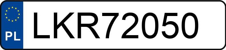 Numer rejestracyjny LKR 72050 posiada AUDI 80 - LKR72050